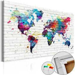 Arkiio Walls of the World [Cork Map] 120x80 Anslagstavla